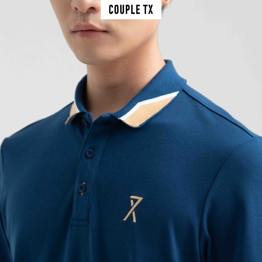 Áo Polo Nam Couple TX Pique Slim Fit Phối Bo Cổ MPO 1024