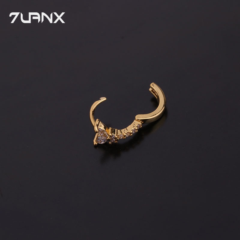 Đôi hoa tai 7UANX tròn mini 8mm thời trang cho nữ