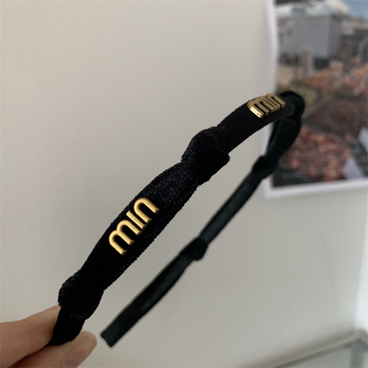 Băng Đô Cài Tóc Vải Nhung Mỏng Dạng Xoắn Phong Cách retro Pháp