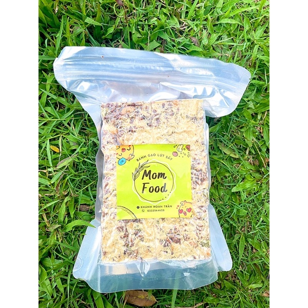 Thanh gạo lứt sấy ruốc và các loại hạt, đồ ăn vặt giảm cân 500gr