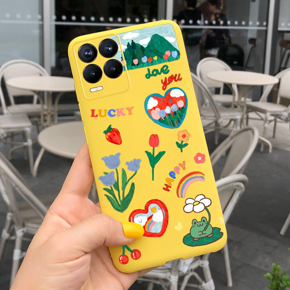 Ốp Điện Thoại TPU Dẻo Họa Tiết Hoạt Hình Dễ Thương Cho Realme 8 Pro 8Pro 4G Realme8 5G RMX3241 RMX3085 RMX3081