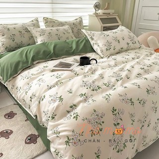 [HÀNG NHẬP KHẨU CAO CẤP] BỘ CHĂN GA GỐI COTTON POLY MẪU HOA MÙA HÈ TINH KHÔI - Nha_momo