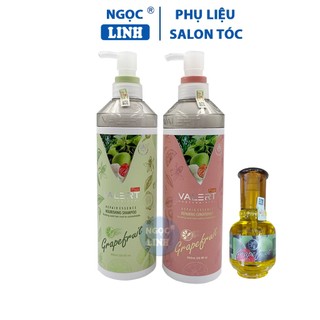 Dầu gội bưởi Valert Grapefruit 850ml, cặp dầu gội bưởi Valert tinh dầu bưởi kích mọc tóc dầu xả ngừa rụng tóc