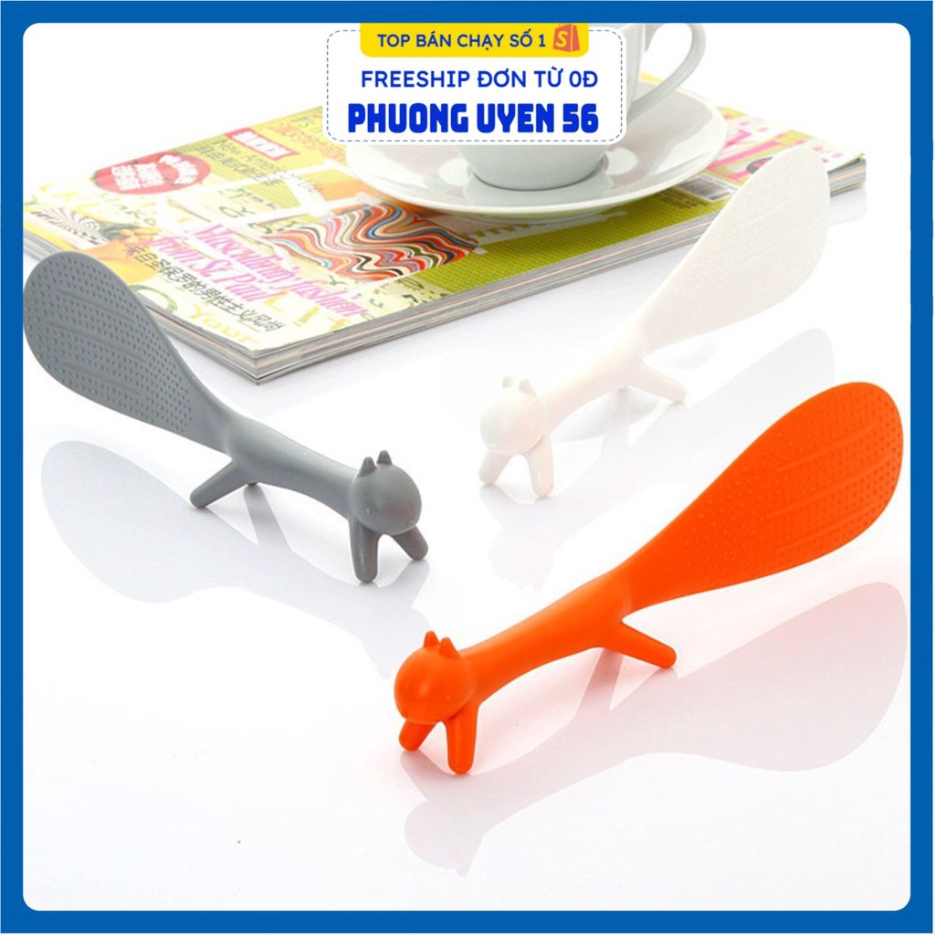 Thìa Vá Muỗng Xới Cơm Hình Con Sóc