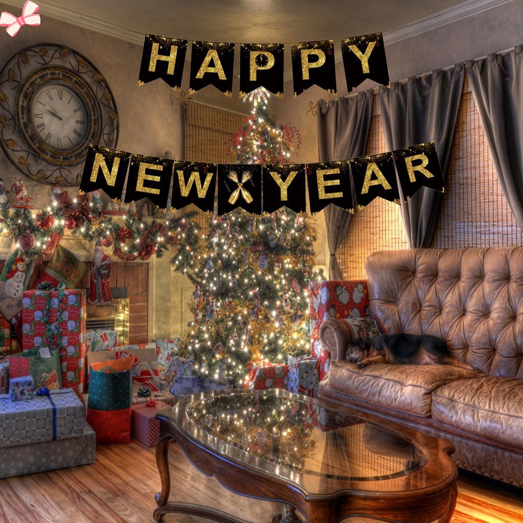 1 Bộ Dây Treo Trang Trí Chúc Mừng Năm Mới / Giáng Sinh