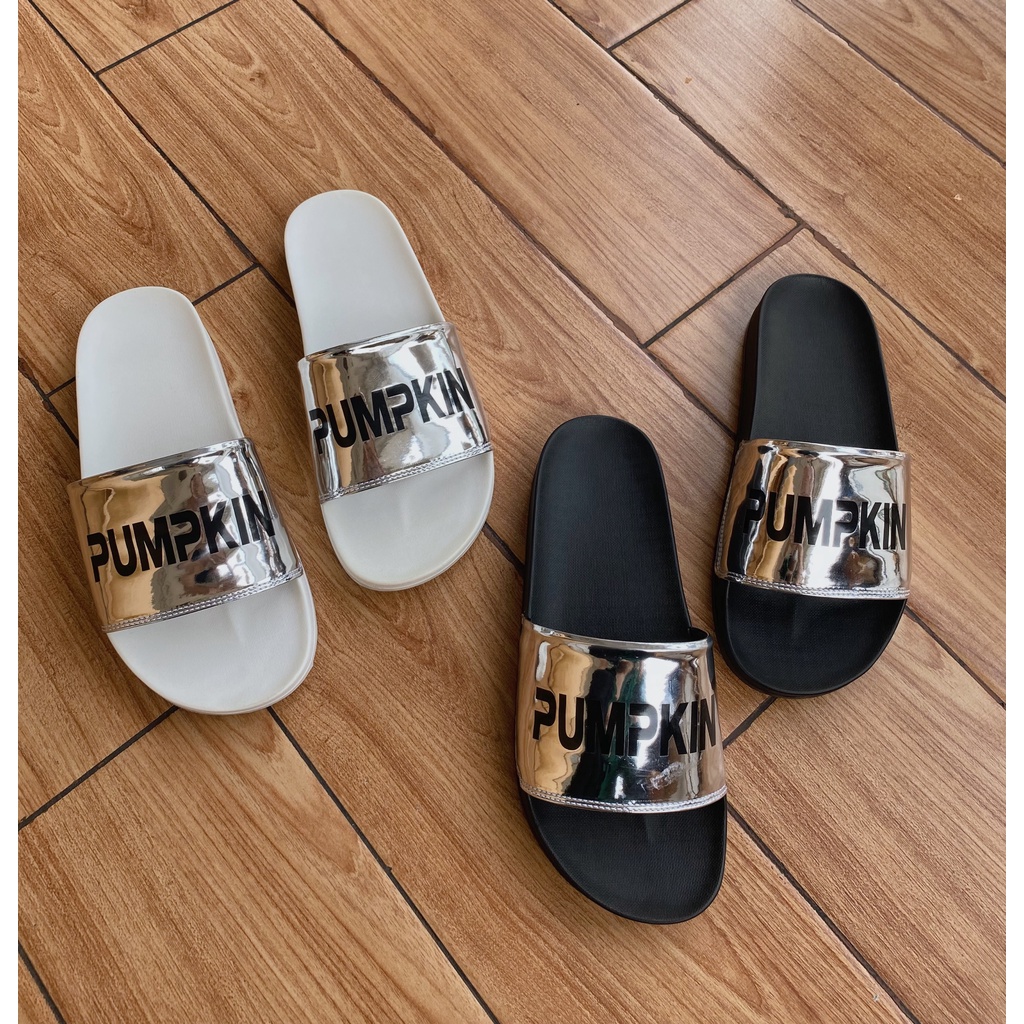 Dép quai ngang PUMPKIN quai bóng cho nam và nữ chất liệu cao su unisex phong cách Local Brand