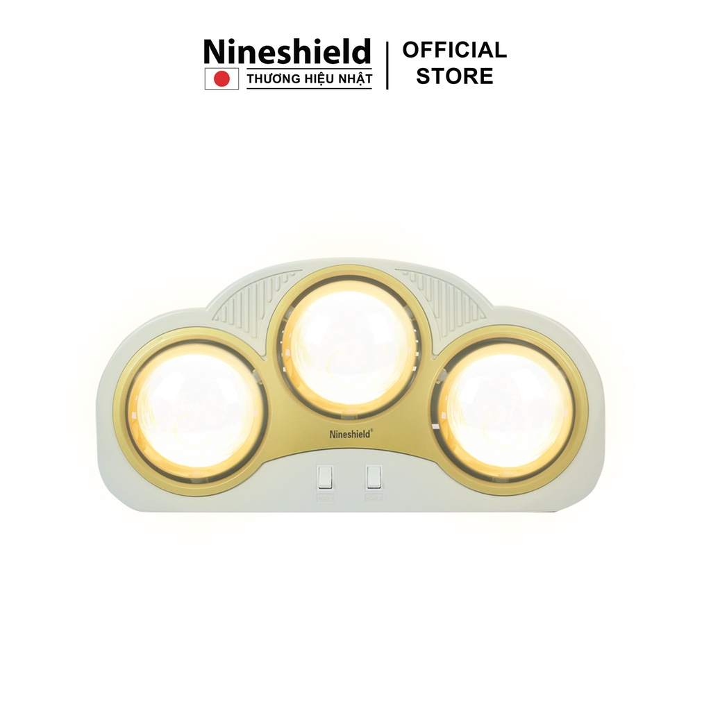 Đèn sưởi nhà tắm 3 bóng Nineshield NS033B [Mã BMLTB200 giảm đến 100K đơn 499K]