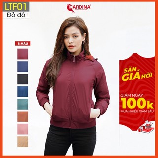 Áo Khoác Lông Cừu Nữ CARDINA Chất Gió Trơn 2 Lớp Cao Cấp Siêu Nhẹ Siêu Ấm LTF.