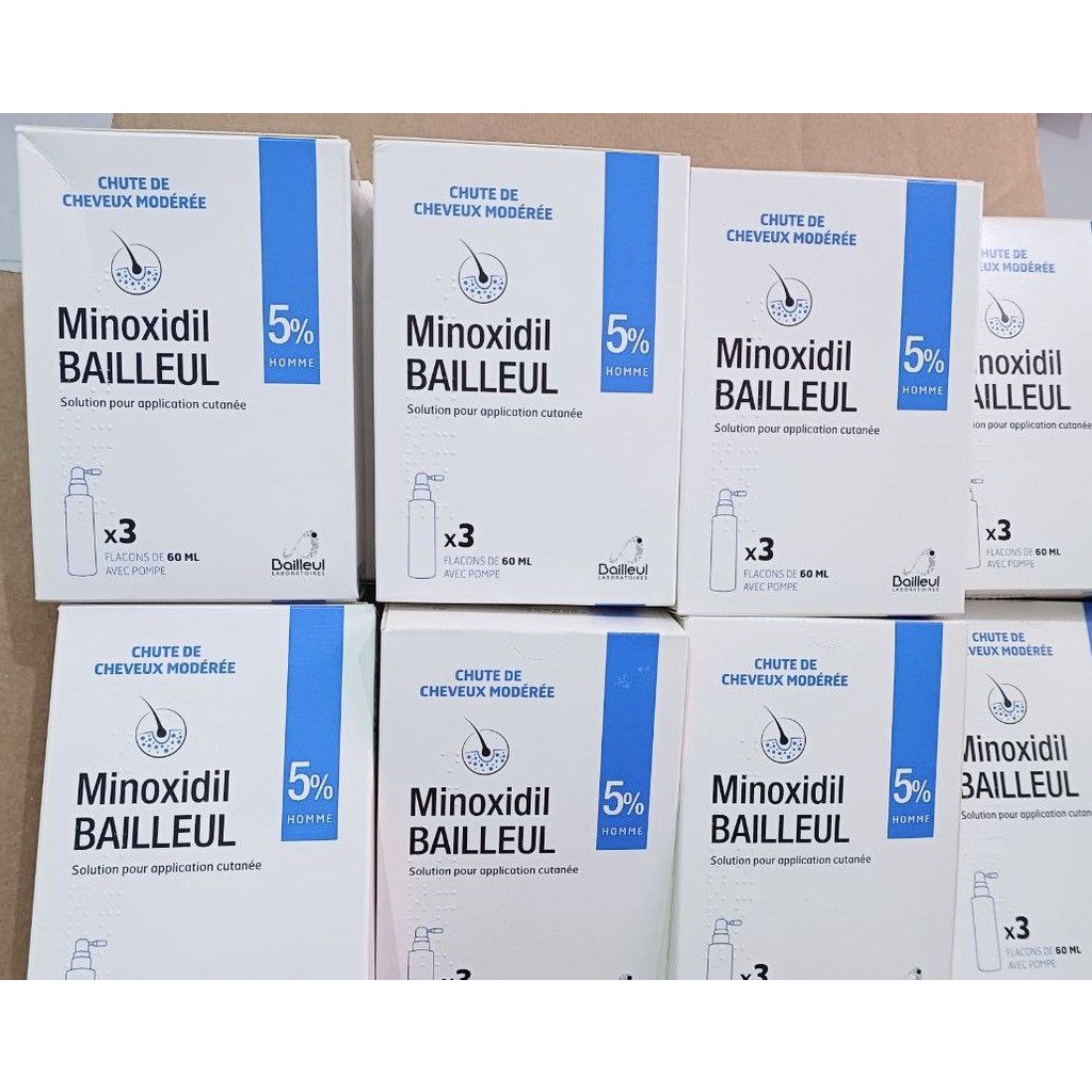 Combo Mọc Tóc Và Mọc Chân Mày Minoxidil Bailleul 2% và 5% Nam Nữ - DHT Organic