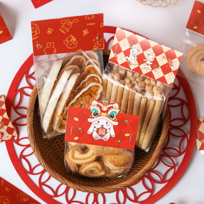 SET 10 TÚI ĐỰNG COOKIES TẾT + TAG (2132.130)