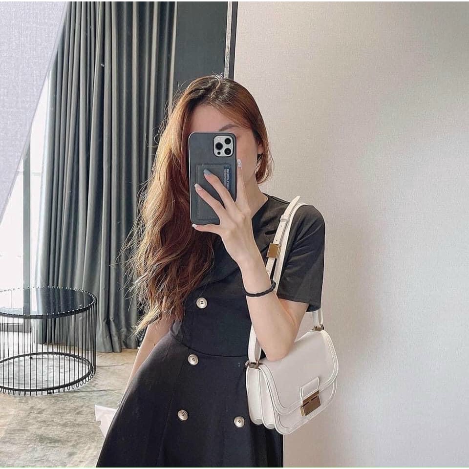 Túi nữ đeo chéo + đeo vai size 22 thiết kế 2 ngăn tiện dụng CK2-80781400 full màu