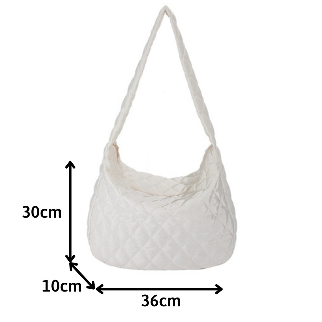 Túi xách nữ vải phao unisex nam nữ đựng vừa A4 và laptop, túi đeo vai, đeo chéo đi học đi chơi