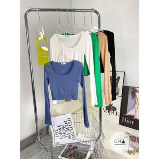 Áo croptop dài tay nữ
