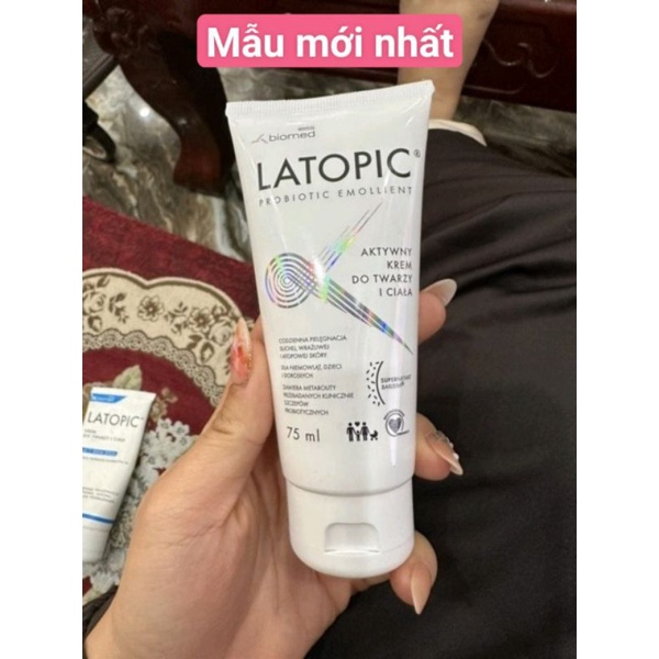 KEM DƯỠNG ẨM LATOPIC 75ML DỊU DA GIẢM NGỨA CHO DA BÉ TỪ 1 THÁNG TUỔI