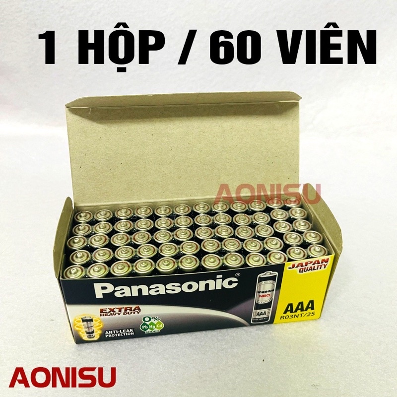 Hộp 60 viên pin Panasonic 1,5v-sử dụng cho điều khiển ,đồ chơi -Bh 3 tháng lỗi đổi mới