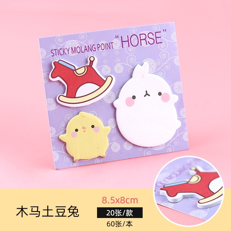 Giấy note hình Molang dễ thương