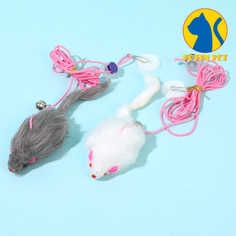 Đồ chơi cho mèo tự chơi dây treo dán trần nhà, đồ chơi mèo đuổi bắt