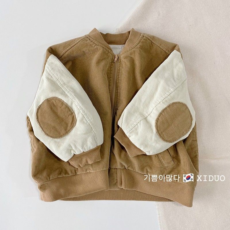 Áo Khoác Bóng Chày Dáng Vừa Dày Dặn Thời Trang Thu Đông Cho Bé Trai