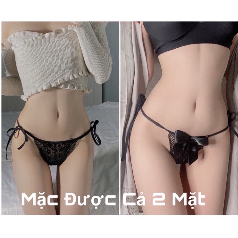 Quần Lót Nữ Ren Lọt Khe Cột Dây Đính Nơ Sexy Che Tên Sản Phẩm y63