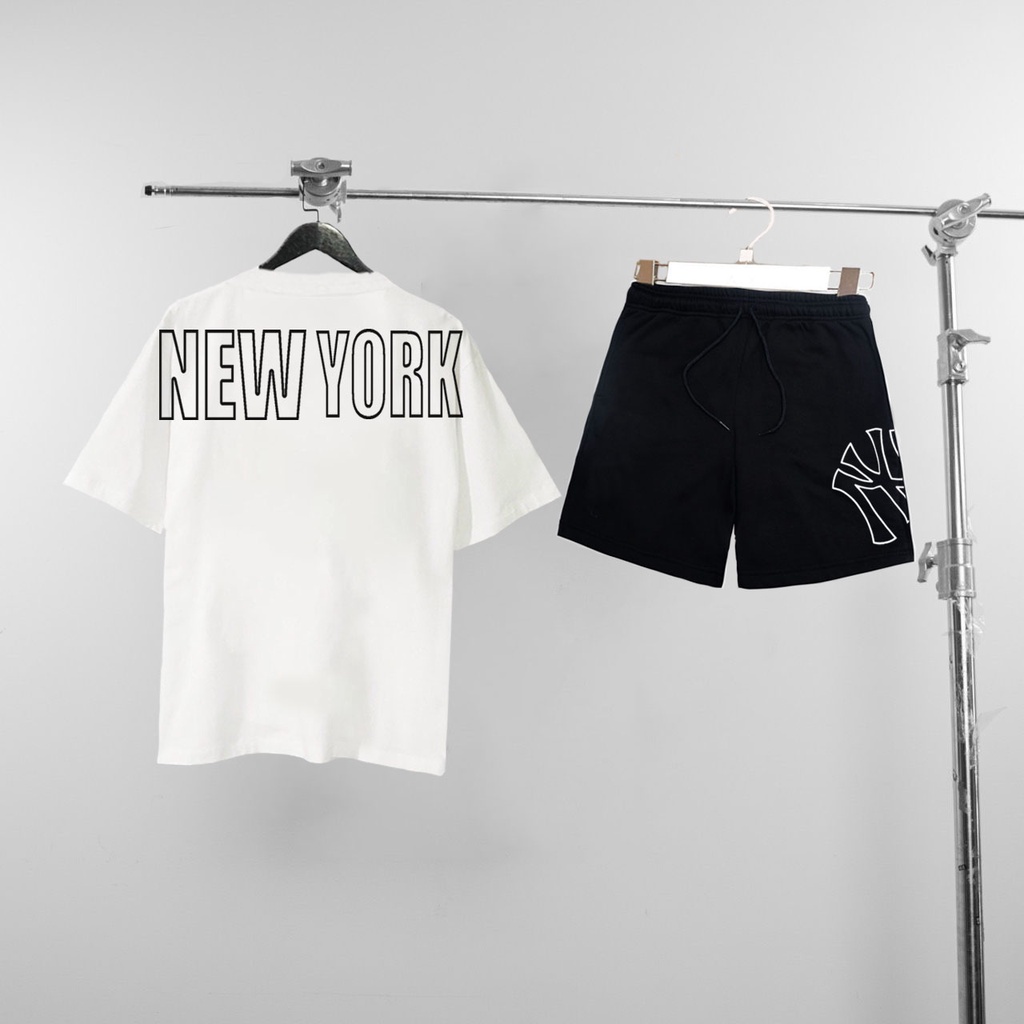 Bộ áo thun newyork SX BamBoo Chất cotton 100% đày dặn không xù lông ( Bộ 220-221 )