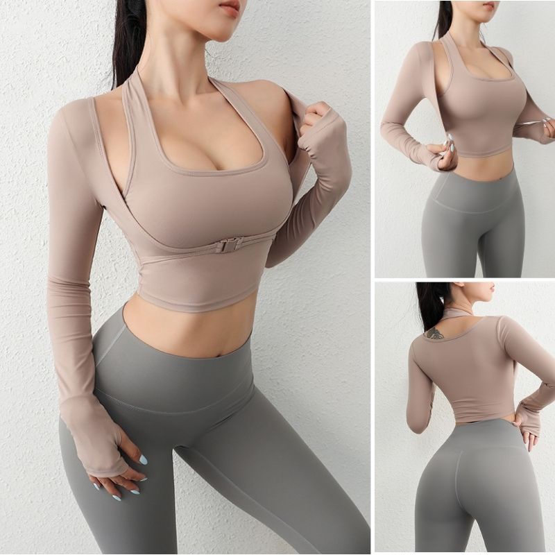 Áo Tập Gym Yoga Ôm Body Dài Tay CÓ MÚT Thể Thao Nữ Thun Poly Mềm Mịn Co Dan Tốt Siêu Thoáng Mát 𝙎𝙤𝙡𝙤 𝙎𝙥𝙤𝙧𝙩𝙨𝙬𝙚𝙖𝙧 492