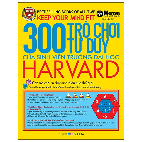 Sách 300 Trò Chơi Tư Duy Của Sinh Viên Trường Đại Học Harvard (Tái Bản 2022)