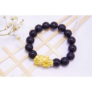 Vòng Tay Đá Oxyden Tỳ Hưu Vàng