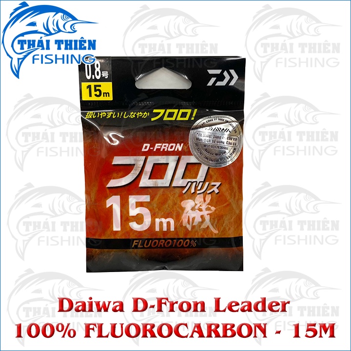 Dây Câu Cá Leader Daiwa D-Fron 100% Fluoro Carbon Cuộn 15m Made In Japan