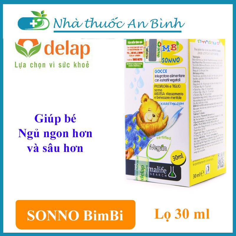 Sonno Bimbi - Thảo dược châu âu giúp bé ngủ ngon, dành cho trẻ khó ngủ, ngủ không sâu giấc (Chai 30ml)