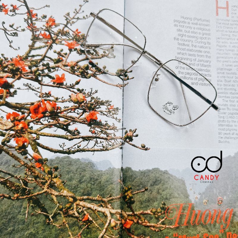 Gọng kính vuông to unisex 72738 - Kính mắt Candy