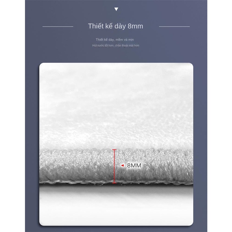 Thảm Chùi Chân Chống Trượt, Thấm Hút Tốt, Kích Thước 50X80Cm