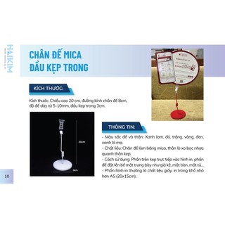 WOBBLER ĐỂ BÀN ĐẦU KẸP TRONG SUỐT, CHÂN ĐẾ ĐỂ BÀN ĐẦU KẸP TRONG SUỐT