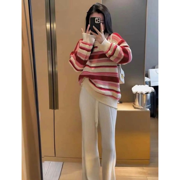 ÁO LEN SWEATER KẺ SỌC ĐỦ 2 MÀU NHƯ HÌNH