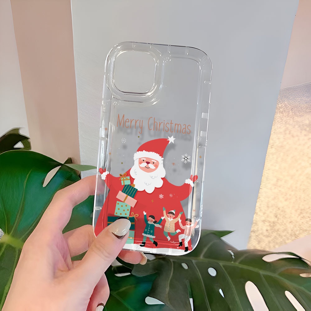 Ốp Điện Thoại Tpu Viền Dẻo In Hình Giáng Sinh Thời Trang Cho iphone 14promax 11 13 12 7Plus 6 6s XR X XS Max