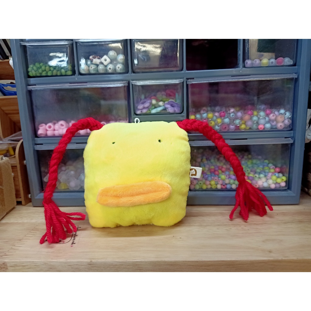 Móc Khoá Tiểu Yêu Quái Trứng Nhỏ - gấu bông đình may, 12cm