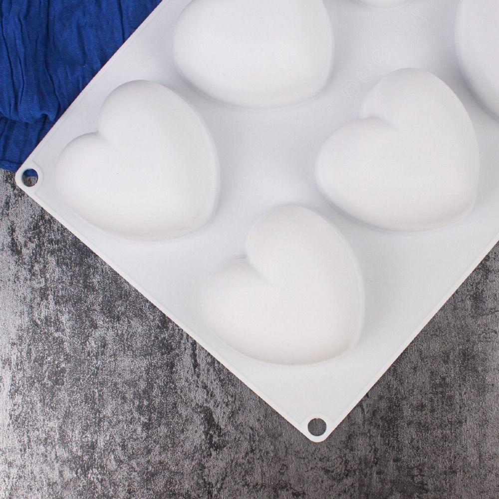 Khuôn Làm Bánh Kẹo 8 Ngăn Hình Trái Tim 3D Bằng Nhựa Resin