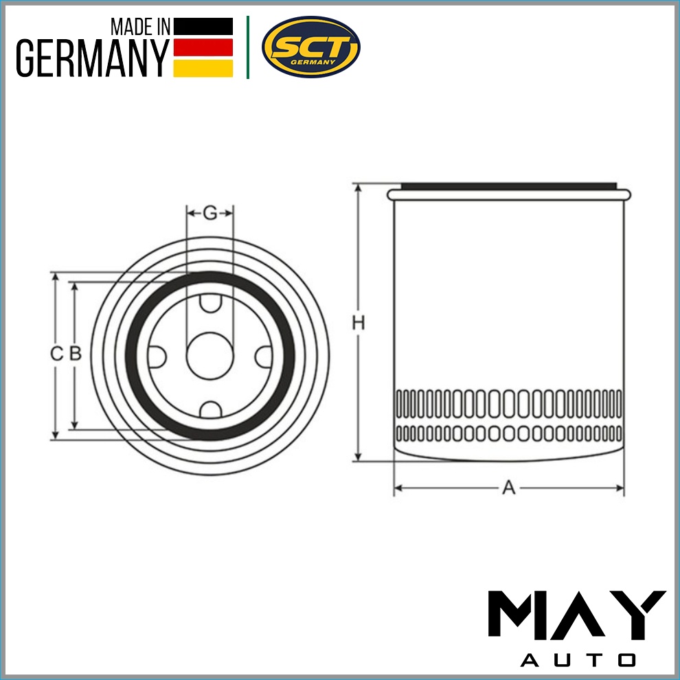 Lọc Nhớt Volkswagen Beetle, Scirocco 1.4, Golf, Jetta, Polo SCT GERMANY SM 5085