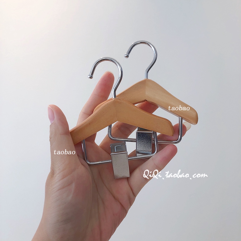 Dreamerhouse Móc Treo Quần Áo Bằng Gỗ Trơn Kích Thước Nhỏ Trưng Bày Cho Thú Cưng Chó Mèo Đứng