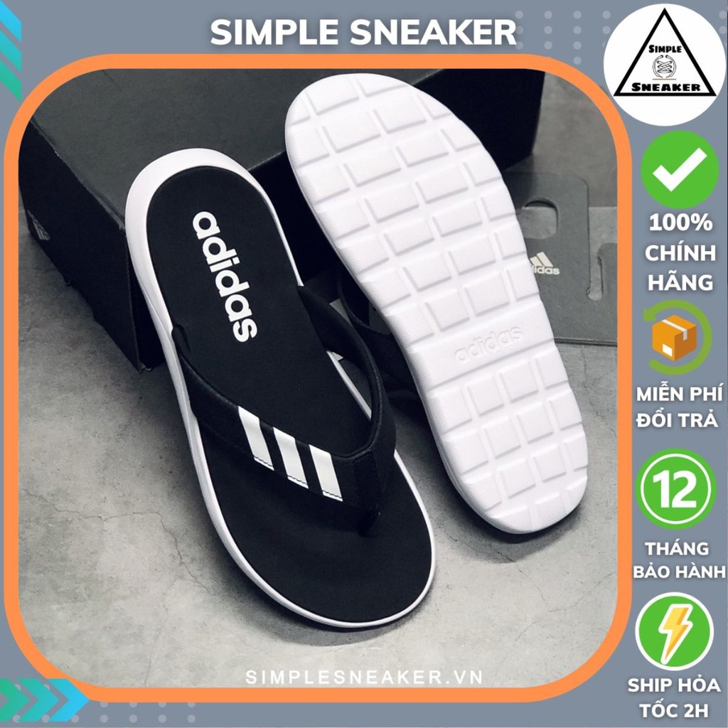 Dép Xỏ Ngón Adidas 🔴FREESHIP🔴 Adidas Comfort Flip Flops Blue Chính Hãng  - Dép Kẹp Thời Trang Nam Màu Xanh -