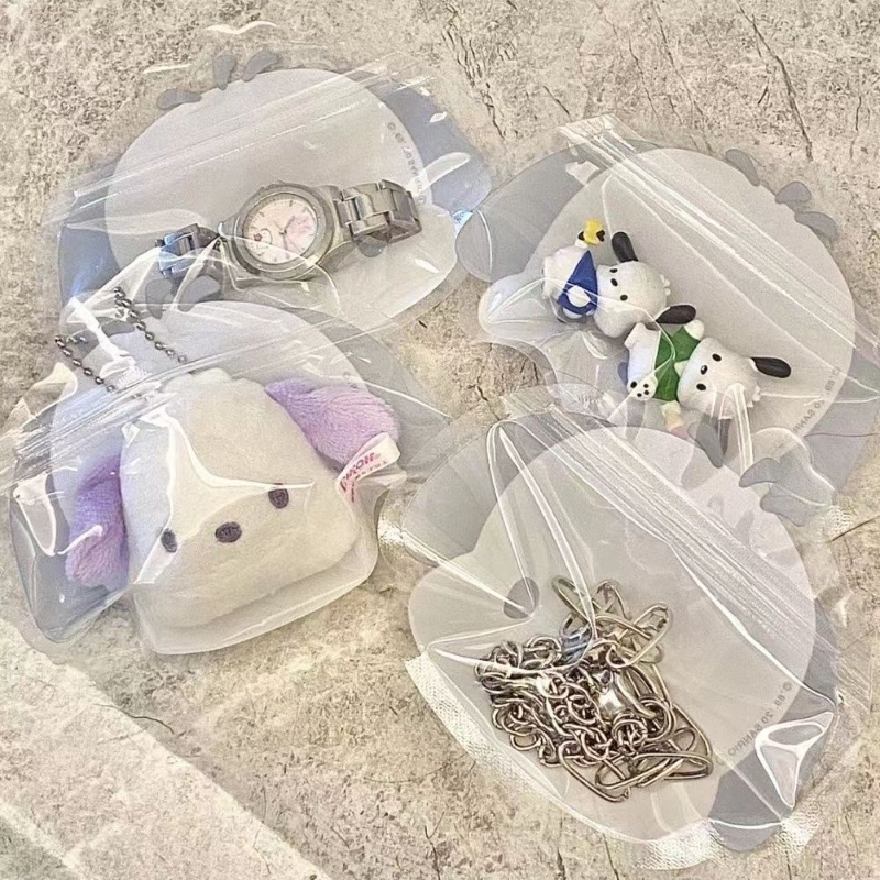 Bộ 5 Túi Đựng Bánh Kẹo Chống Ẩm Không Thấm Nước In Hoạt Hình Dễ Thương