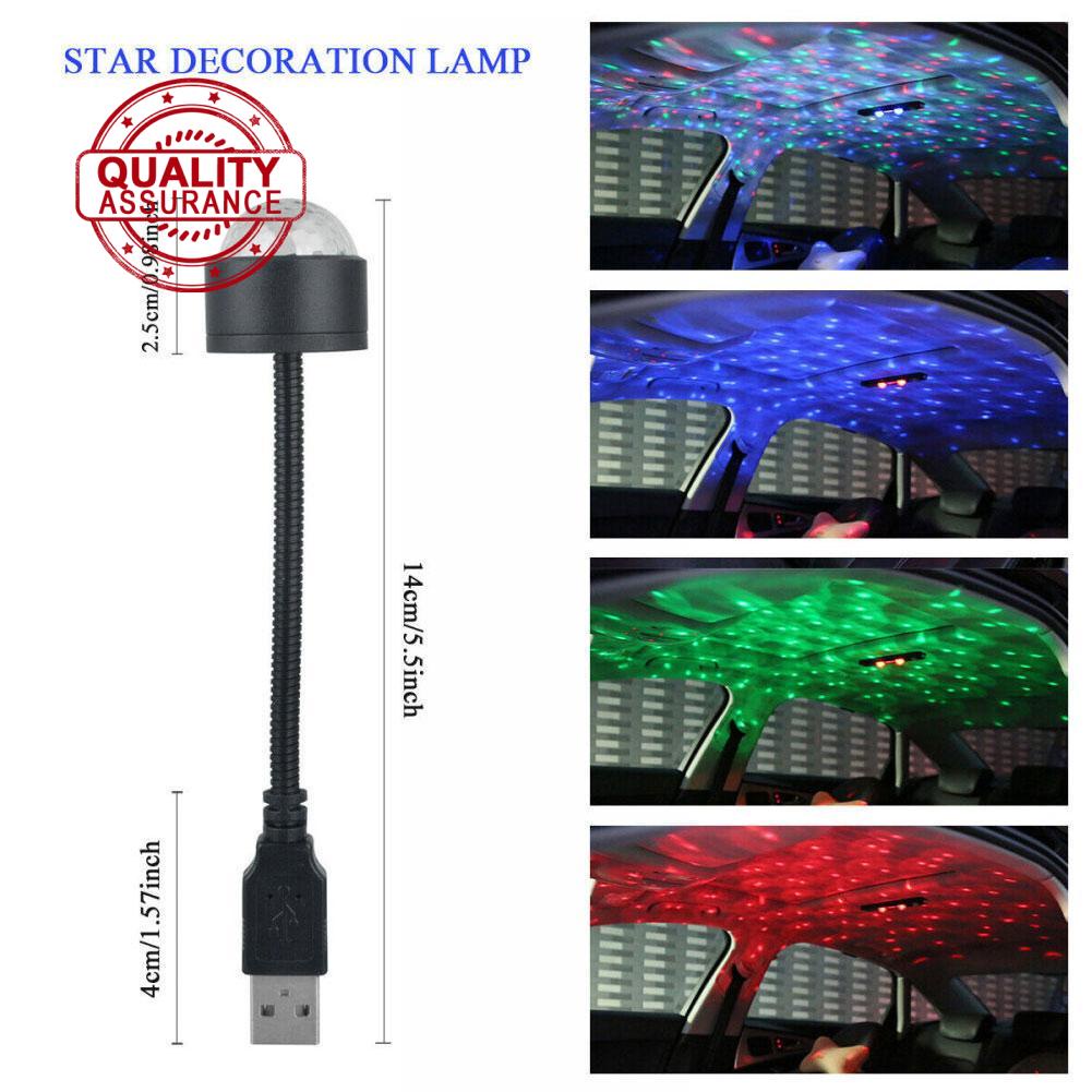 Đèn LED Laser Chiếu Sáng Trần Xe Hơi Hình Bầu Trời Sao Thiên Hà Y9V9