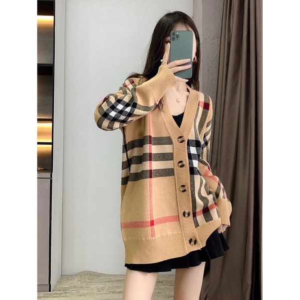 Áo len cadigan BBR form giấu quần hàng QCL1