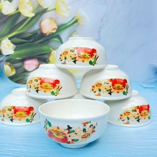 Bát ăn cơm họa tiết- chén sứ cao cấp