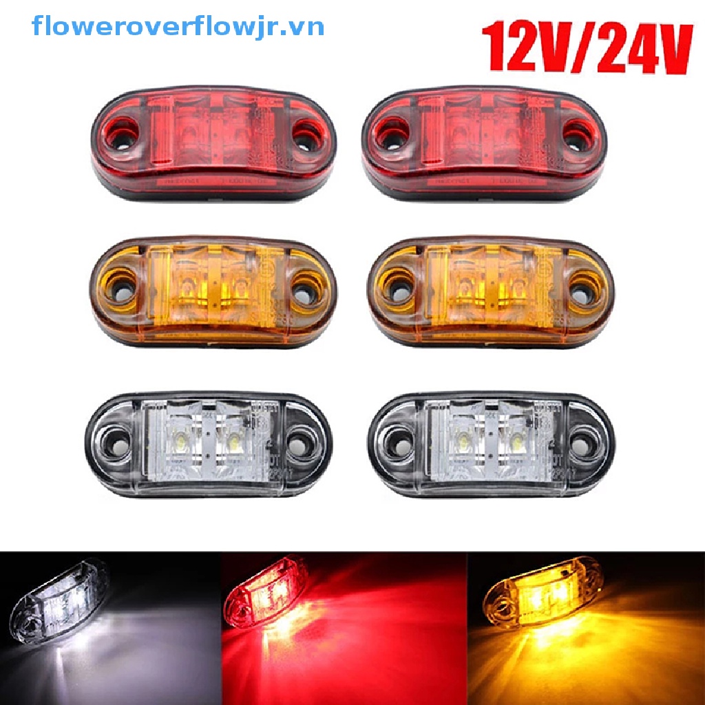 Đèn LED Cảnh Báo Hình Oval 12V 24V Chuyên Dụng Cho Xe Tải