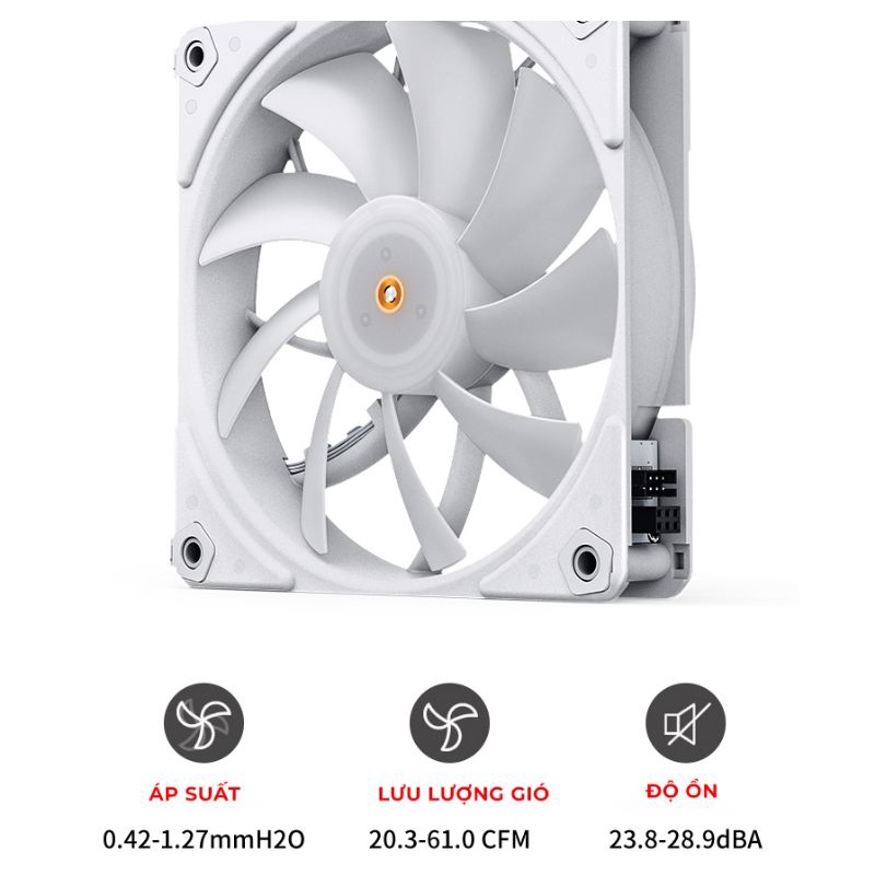 QUẠT MÁY TÍNH LED RGB PC KHÔNG DÂY UNI FAN SAMA UF1203