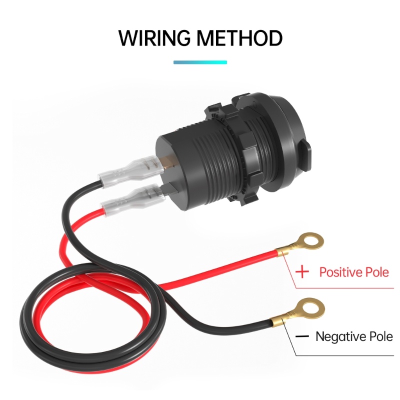 Tẩu Sạc Trên Ô Tô 2 Cổng USB Type C PD + QC3.0 12V-24V