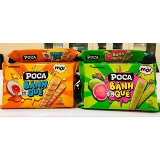 Bánh quế poca nhân trứng muối - ổi hồng