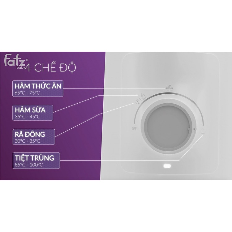 Máy Hâm Sữa Và Tiệt Trùng Fatz Baby Mono 2 - Mono 6 -FB3001TN -CHÍNH HÃNG