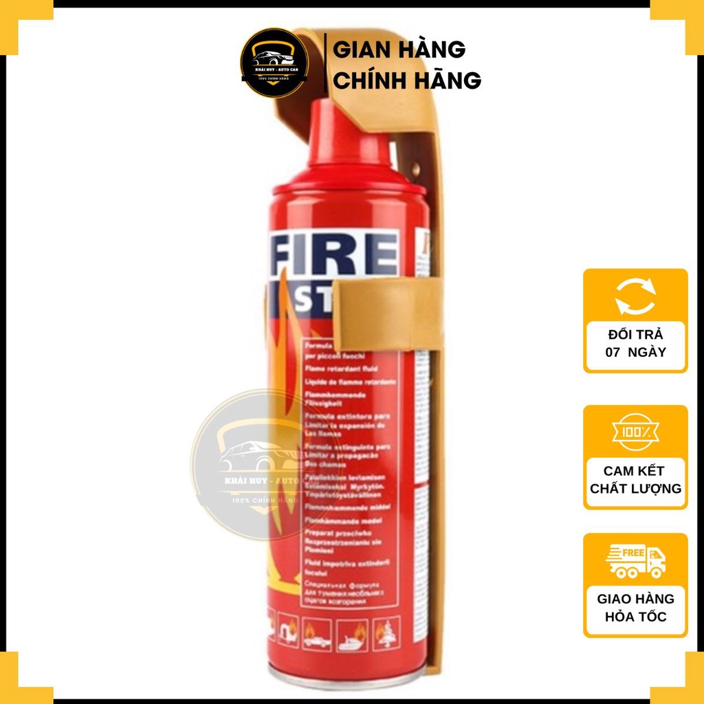 BÌNH CỨU HOẢ Ô TÔ DÂN DỤNG MINI 500ML- BÌNH CHỮA CHÁY 550ML SHAPORT - Khải Huy Scar