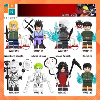 Đồ Chơi Minifigures Các Mẫu Nhân Vật Trong Naruto WM6109 MINATO SASUKE  KAKASHIROCK LEE MADARA ZETSU MIGHT GUY